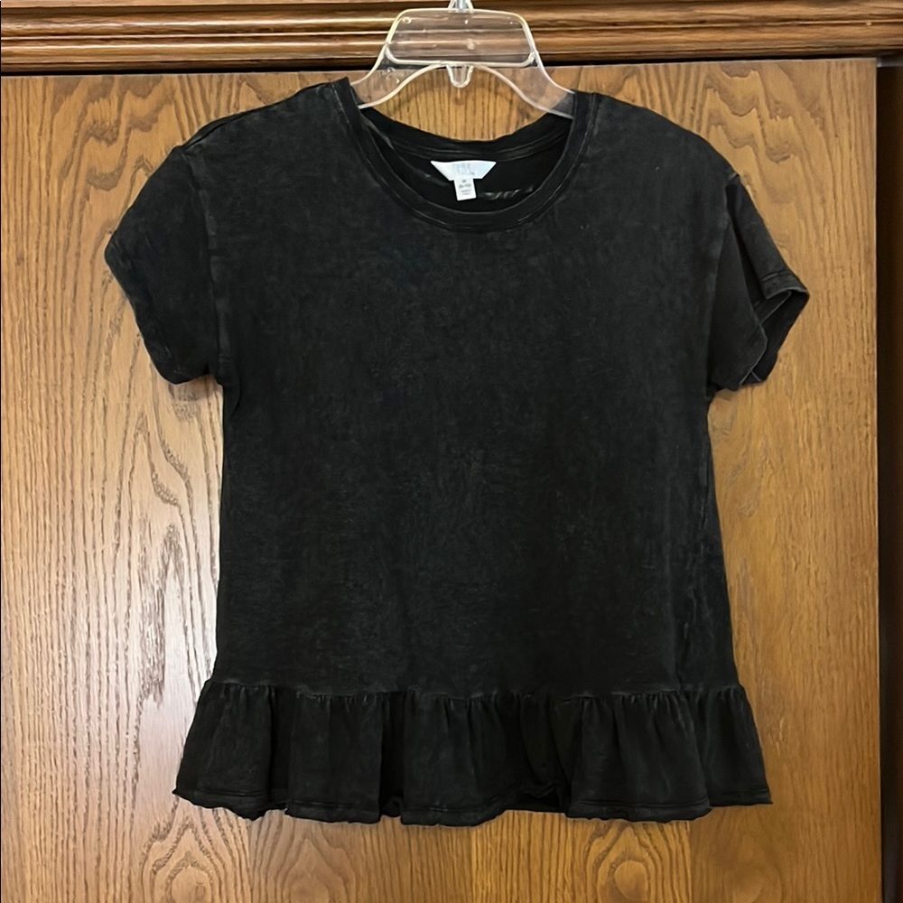 Time and Tru heather gray Short Sleeve Tee